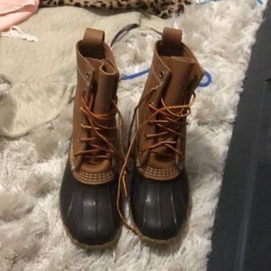 bean boots, barely worn, just don’t like them